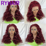 Human Hair Double Drawn Full Frontal Wig Bouncy Curl