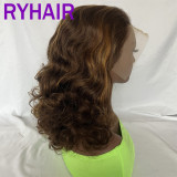 Double Drawn Full Frontal Human Hair Wig Spring Curly