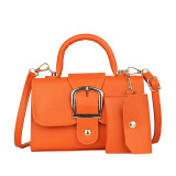 Candy colored cross shoulder single shoulder hand-held small square bag for women
