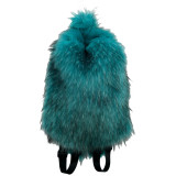 Fur backpack versatile travel plush backpack