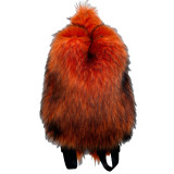 Fur backpack versatile travel plush backpack