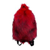 Fur backpack versatile travel plush backpack
