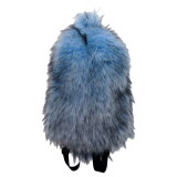 Fur backpack versatile travel plush backpack