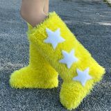 Imitation fur fox snow boots high boots