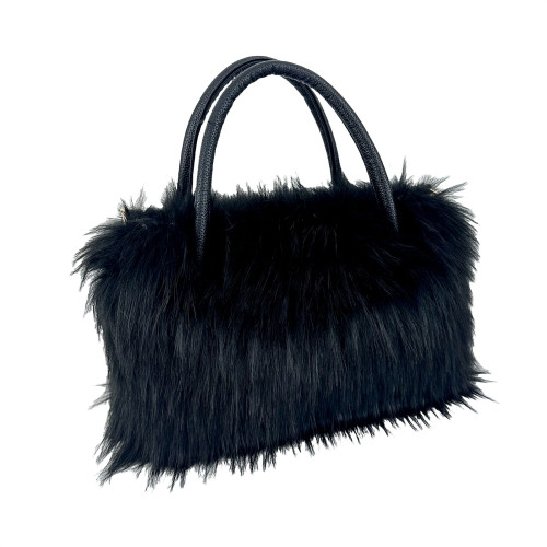 Square plush bag, handbag, large capacity tote bag
