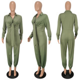 YY5239 Women's jumpsuit sexy long sleeved