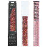 Laser gold wire tinsel hair color box set of 12 pieces, colorful hair extension metal wire