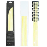 Laser gold wire tinsel hair color box set of 12 pieces, colorful hair extension metal wire