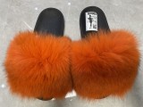 Baolingshop Fur Slipper Fur Slides On Sale Flash Sale Catch up BF001