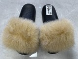 Baolingshop Fur Slipper Fur Slides On Sale Flash Sale Catch up BS001