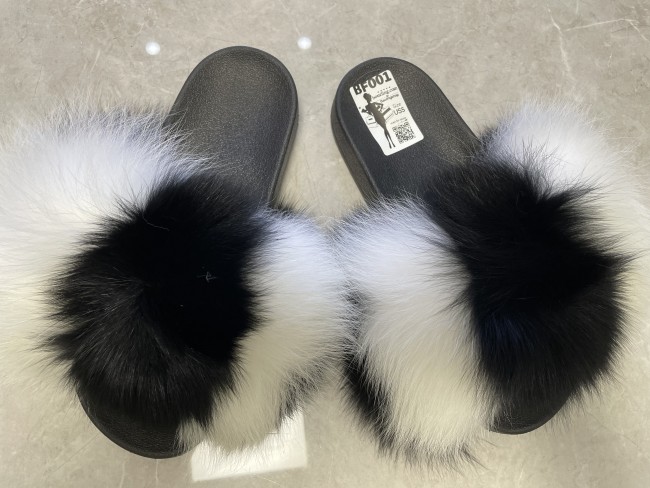 Baolingshop Fur Slipper Fur Slides On Sale Flash Sale Catch up BF001