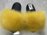 Baolingshop Fur Slipper Fur Slides On Sale Flash Sale Catch up BF001