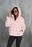 20Imitation fur short jacket top, women's plush warm jacket