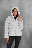20Imitation fur short jacket top, women's plush warm jacket