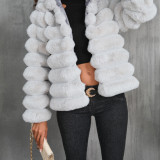 Imitation fur jacket short for women