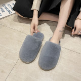 Fur Slippers shoes trendy home warm cotton slippers