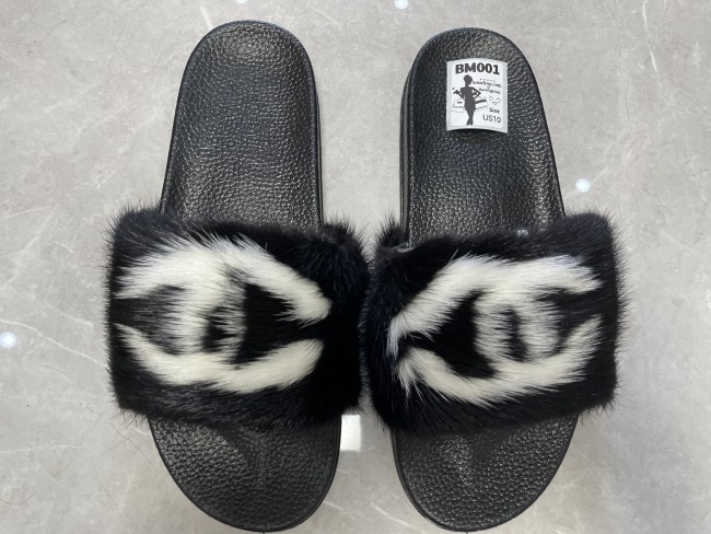 Baolingshop Fur Slipper Fur Slides On Sale Flash Sale Catch up BM001