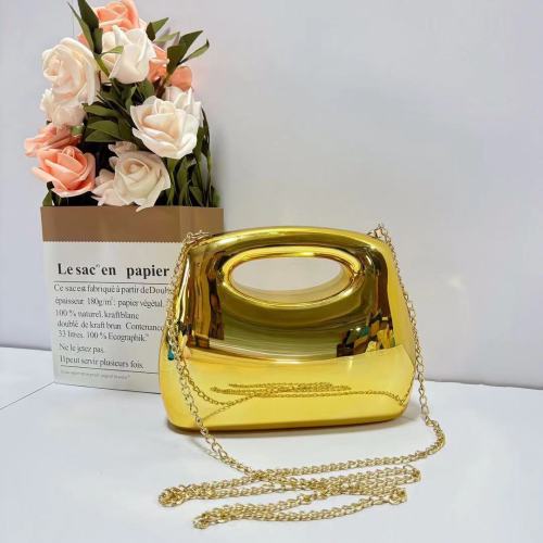 Popular Evening Handheld Bag Women's Bags Gold