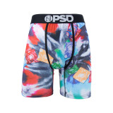Men's sports printed boxer shorts underwear
