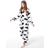 Cartoon jumpsuit pajamas flannel couple funny pajamas home clothes