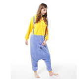 Cartoon jumpsuit pajamas flannel couple funny pajamas home clothes