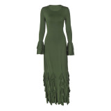 Lace long sleeved dress