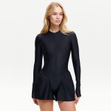 Zipper plastic waist jumpsuit jumpsuit jumpsuit shorts