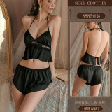 Strap pajamas Lace Temptation Uniform Home Set 8886