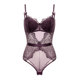 Breathable jumpsuit, bra, sexy lace women's underwear