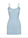 Strap dress sexy tight fitting hip hugging lace short skirt
