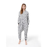 Cartoon jumpsuit pajamas flannel couple funny pajamas home clothes