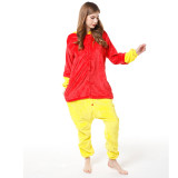 Cartoon jumpsuit pajamas flannel couple funny pajamas home clothes