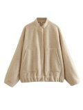 15 color loose casual jacket street Y2K stand up collar concealed button jacket