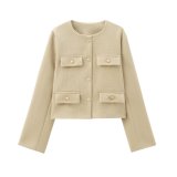 Autumn and winter new women's clothing small fragrance style fashionable short jacketa