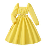 Children's clothing long sleeved princess style dress