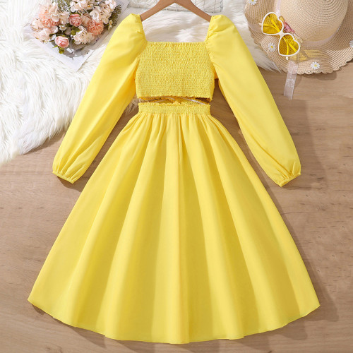 Children's clothing long sleeved princess style dress