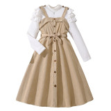 Girls' Strap Dress Set
