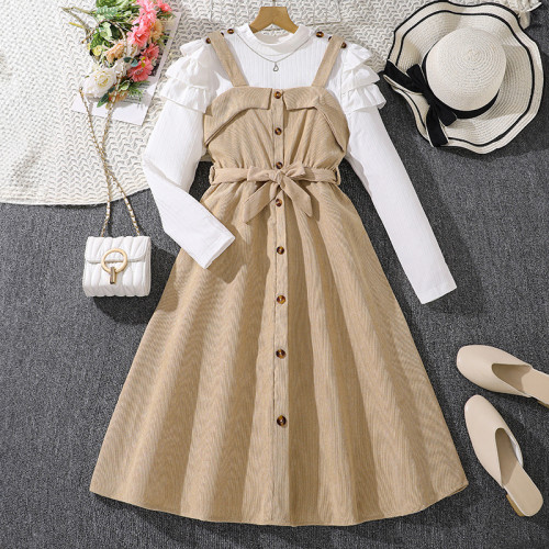 Girls' Strap Dress Set