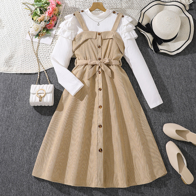 Girls' Strap Dress Set