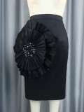 AM030508 3D floral skirt, personalized and versatile party banquet dress