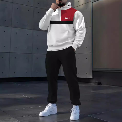 Autumn casual sports hoodie set two-piece set