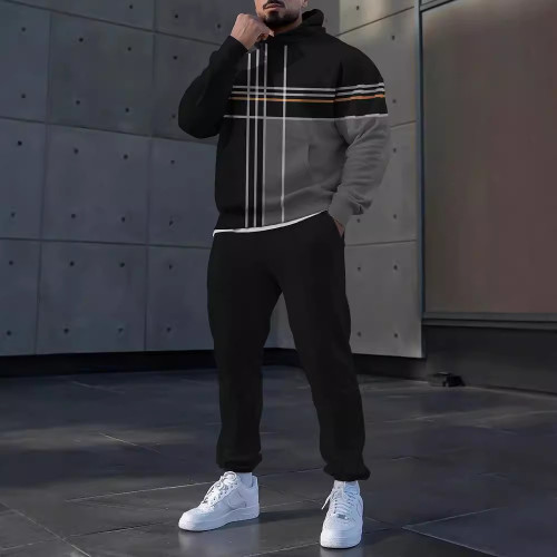 Autumn casual sports hoodie set two-piece set