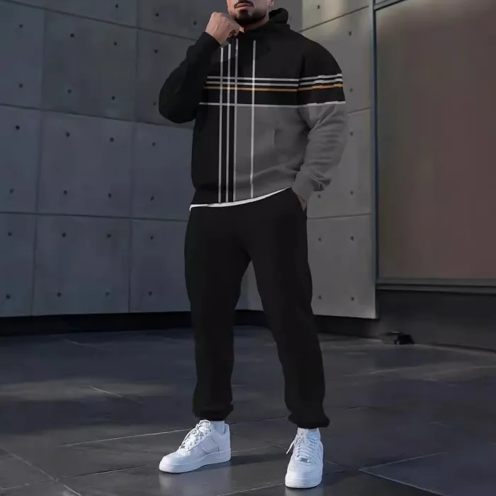 Autumn casual sports hoodie set two-piece set