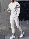 Casual Sports Daily Round Neck Long Sleeve Pants Set