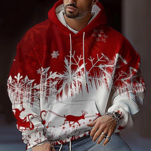 Christmas hoodie daily casual long pants long sleeved set