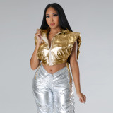 Hot stamping cotton jacket, vest, bread jacket, vest