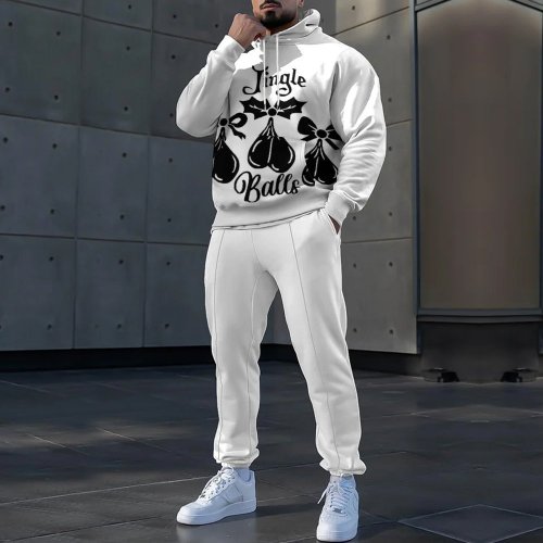 Heavy duty digital printed hooded sweatshirt set