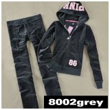 8002 Autumn goose down straight leg pants cardigan hooded set