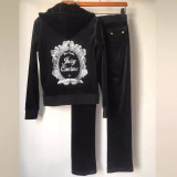 33029 Velvet leisure sports two-piece set