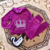 7209 Velvet set, casual sports home suit, two-piece set